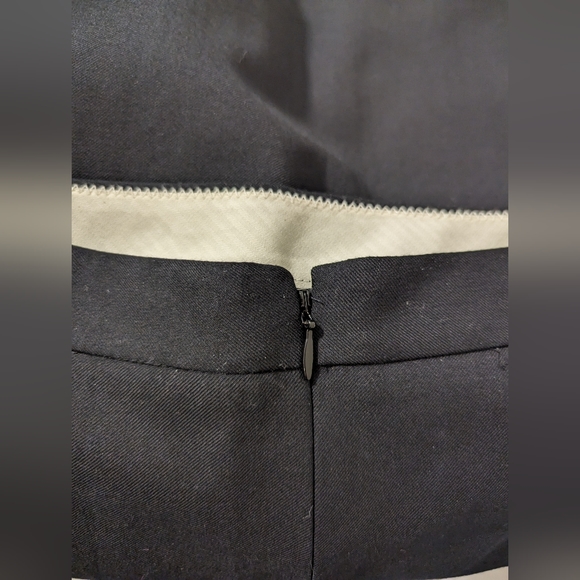 J Crew 1035 Single-Button Blazer AND Skirt Super 120s 100% Merino Wool 0P Black - Picture 6 of 14